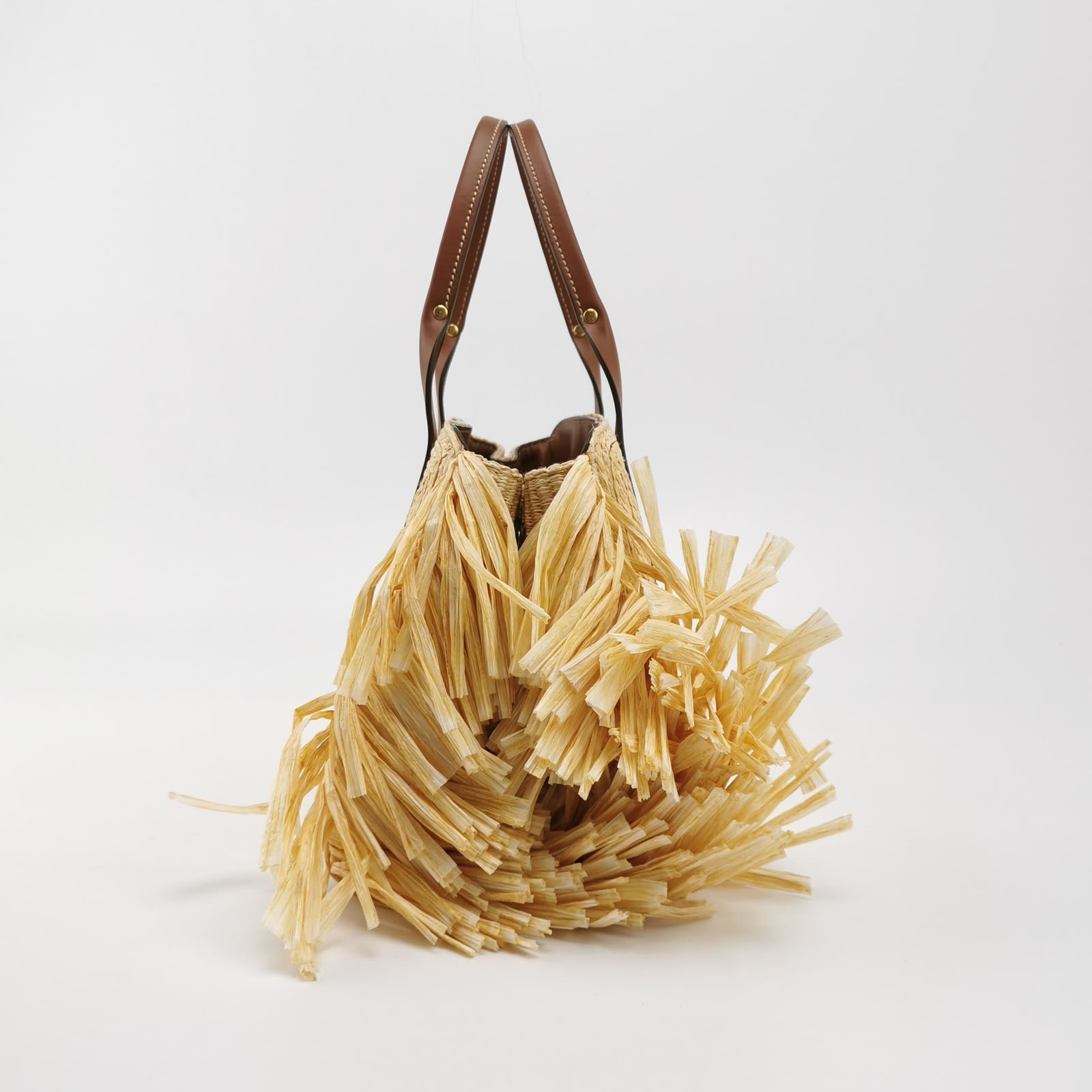 Miu Miu Raffia Shoulder Bag