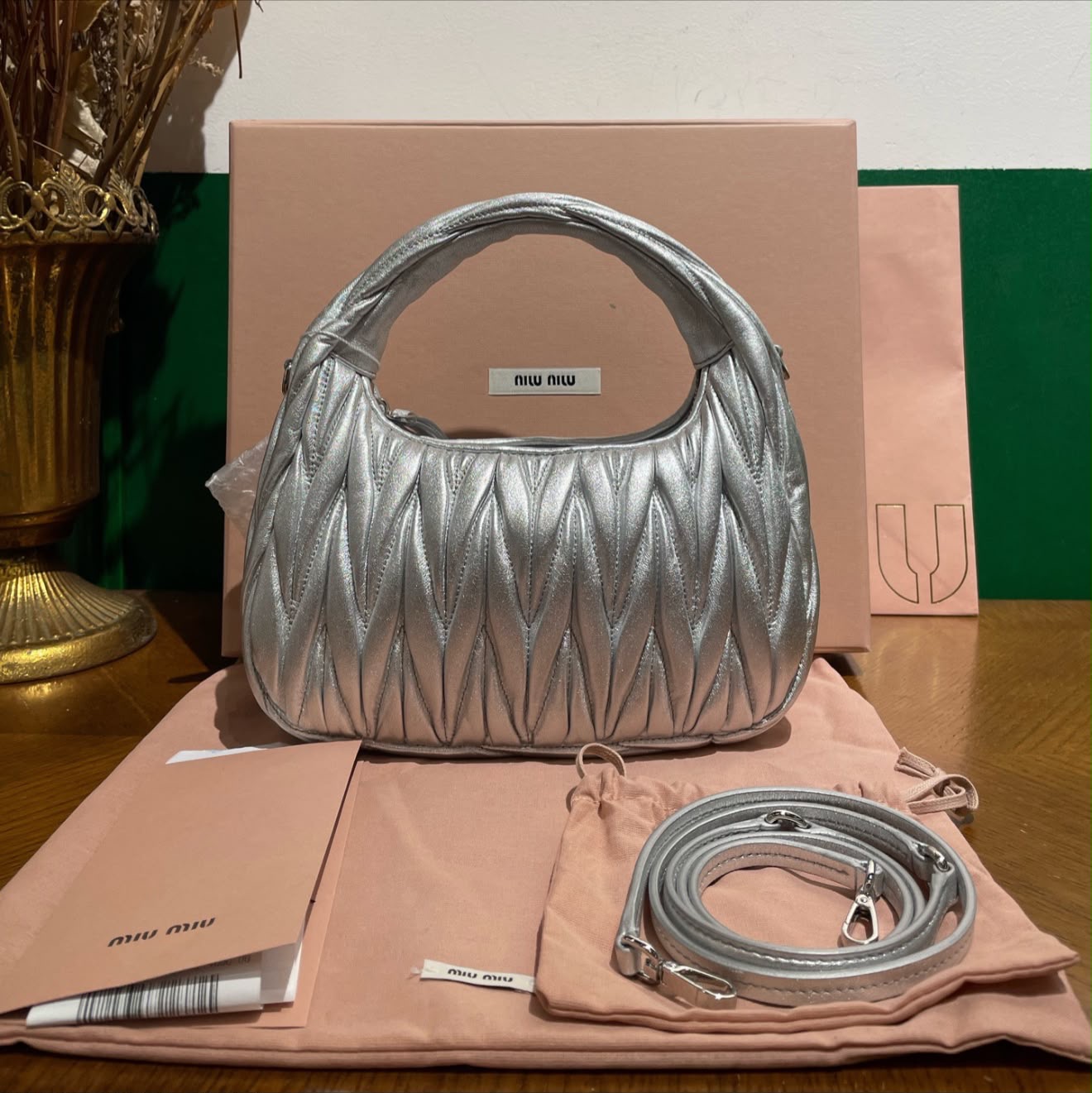 Miu Miu Wander Matelassé Small