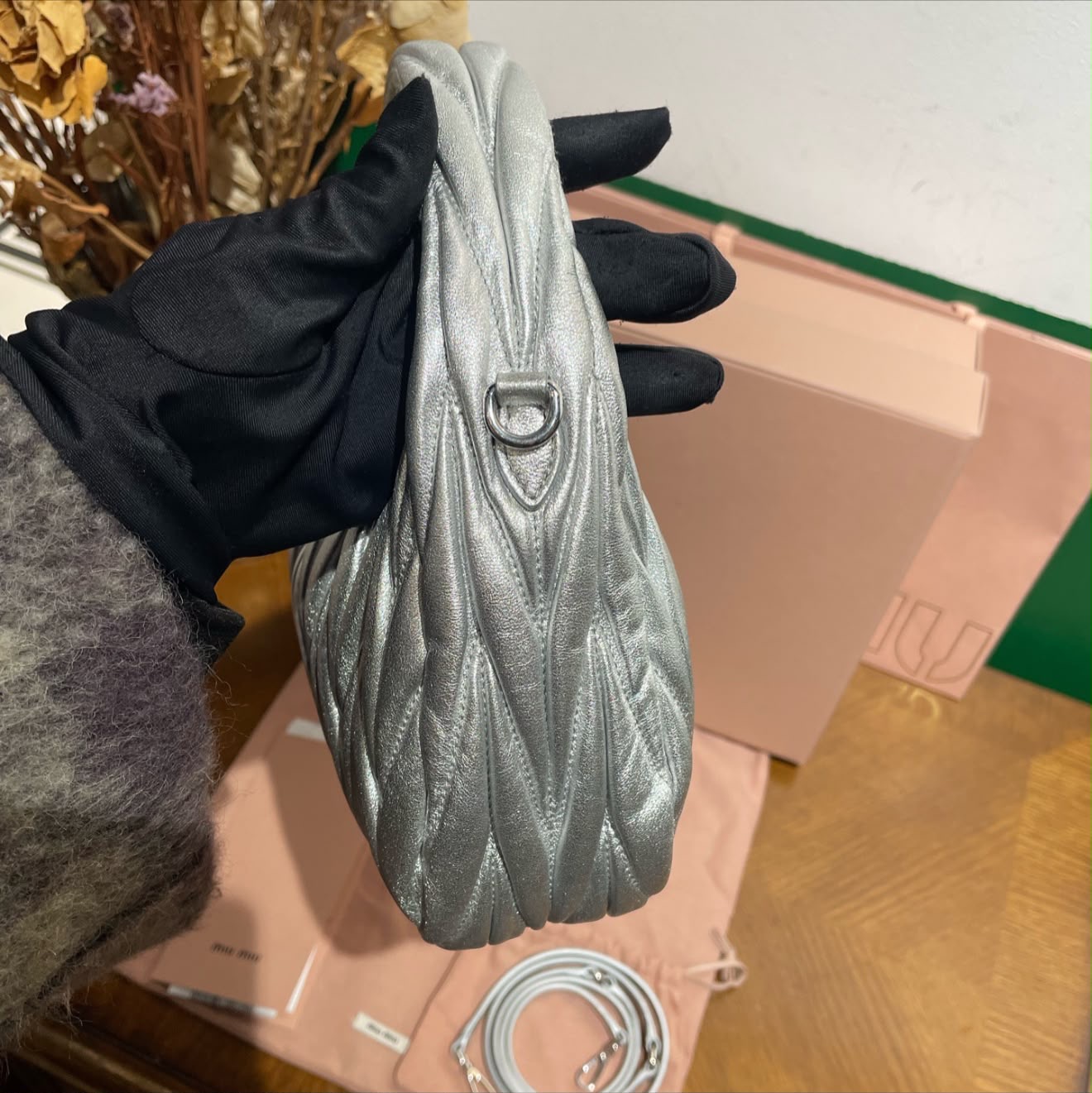 Miu Miu Wander Matelassé Small